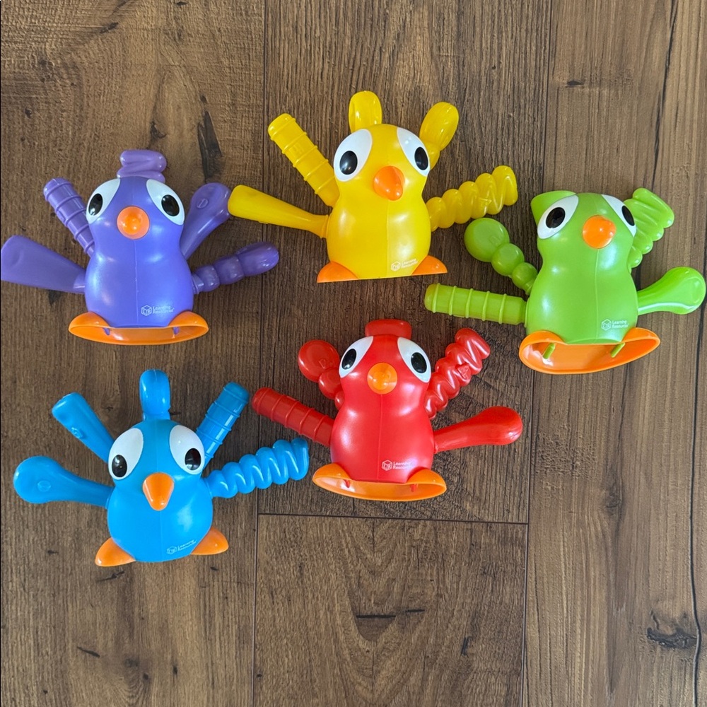 Learning Resources fine motor peacock pals, toddler Montessori toys